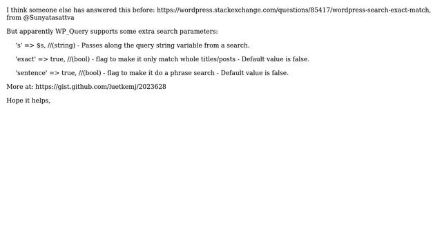 Wordpress: Make a WP Query search match exactly the search term (2 Solutions!!) смотреть онлайн