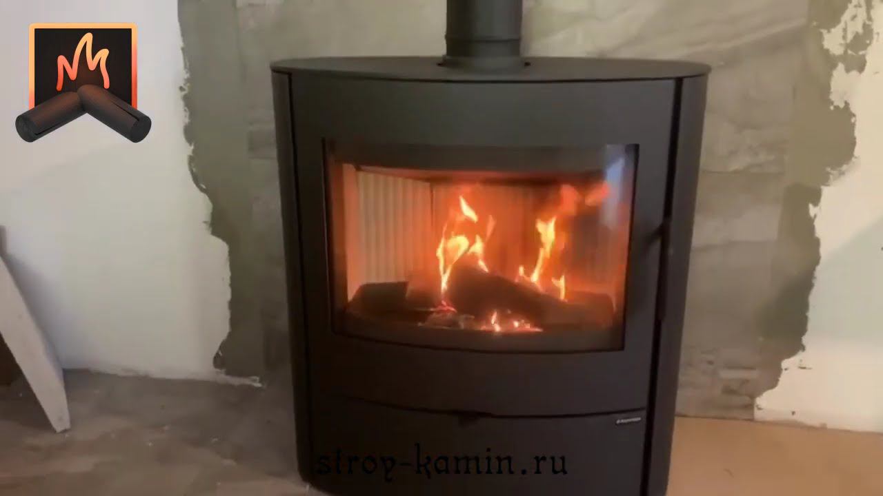 Металлический камин-печь NAVIA (Romotop) с дымоходом Феникс для отопления дома, в городе Чехов