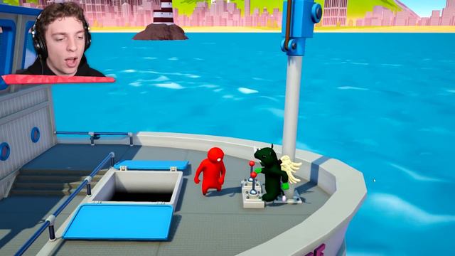 We Literally Got Attacked By Sharks… (Gang Beasts)