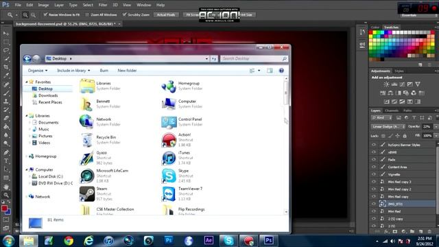 Photoshop CS6 YouTube Background Speedart #1 | OfficialBW8 смотреть онлайн