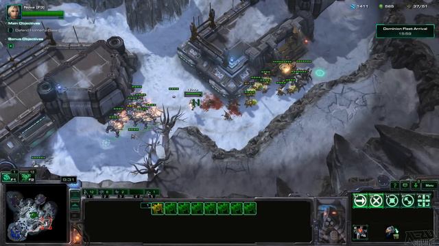 StarCraft 2 Nova Covert Ops Walkthrough Part 2 Sudden Strike HD Ultra Gameplay 1080p смотреть онлайн
