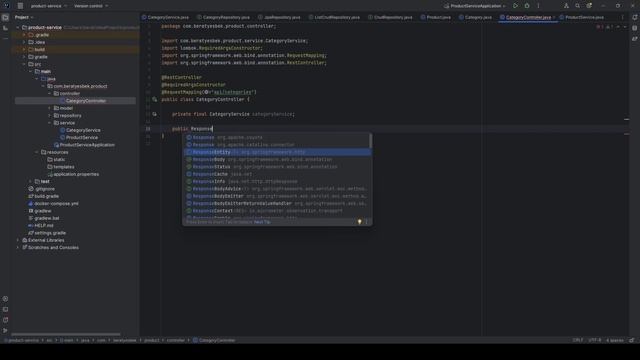 gRPC - JAVA Spring Demo Product Service - Category CRUD (11. Ders) смотреть онлайн