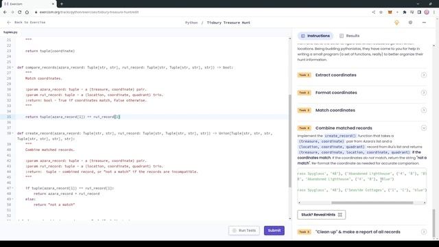 Ejercicios para practicar de Python 12 | Tisbury Treasure Hunt смотреть онлайн