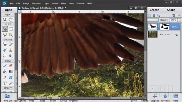 How You Can Make a Fantasy Lights Picture in Photoshop Elements смотреть онлайн