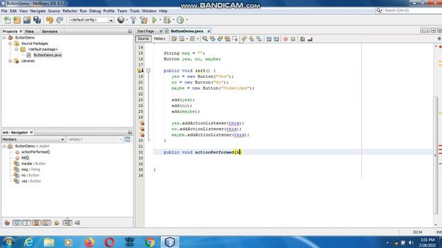 Java the complete Reference Ninth Edition (Chapter 26) Example (2) Handling Buttons смотреть онлайн