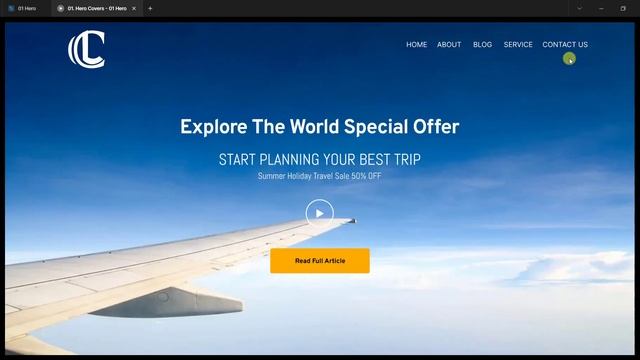 Web Design Hero Section in Figma смотреть онлайн