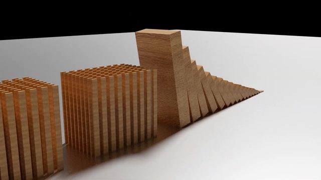 Wooden Domino Effect VS Domino Stack смотреть онлайн