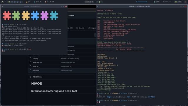 NIVOS : Information Gathering And Website Vulnerability Scan Tool By Error смотреть онлайн
