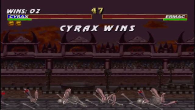 Cyrax does self destruct on Ermac Fatality (Mortal kombat trilogy) смотреть онлайн
