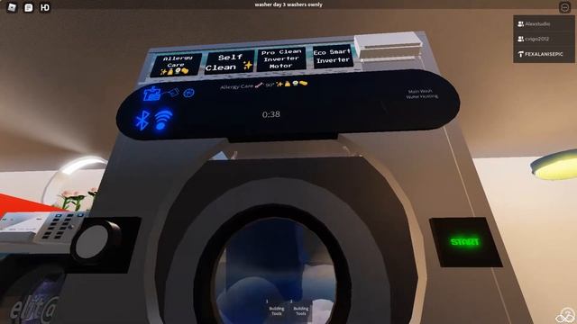 ROBLOX WASHING MACHINE WASHER DAY LIVE STREAM