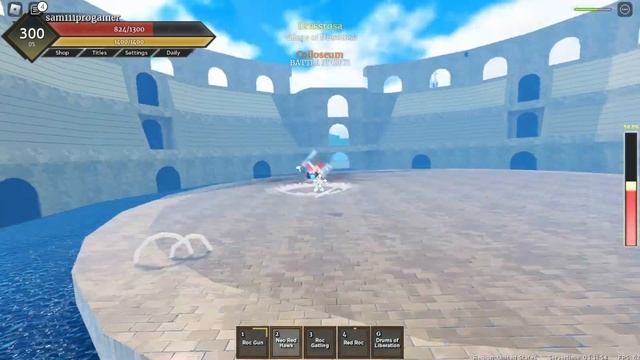 GEAR 5 LUFFY VS TS RUBBER IN FRUIT BATTLEGROUNDS...(ROBLOX)