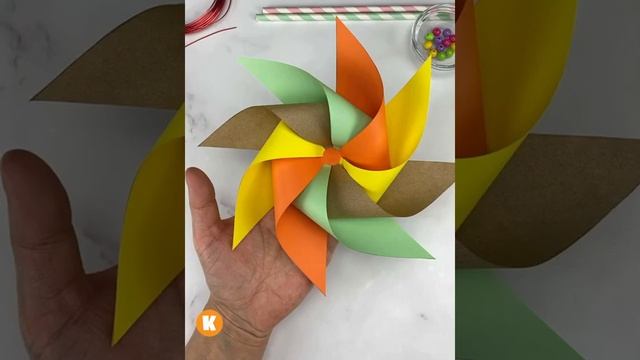Игрушка - самодельная вертушка! #shorts смотреть онлайн