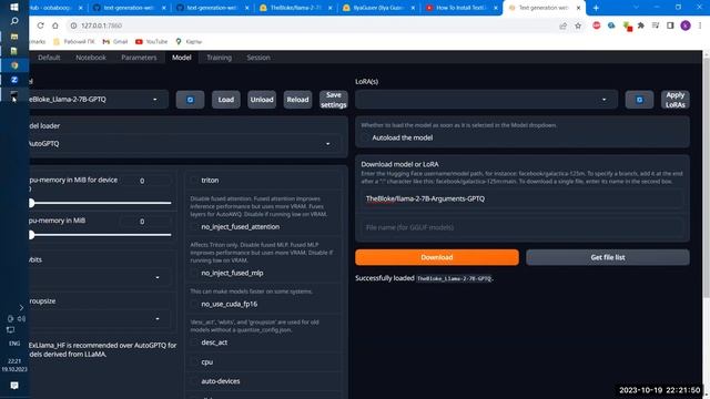 TextGen WebUI. Как автоматизировать установку LLM локально?