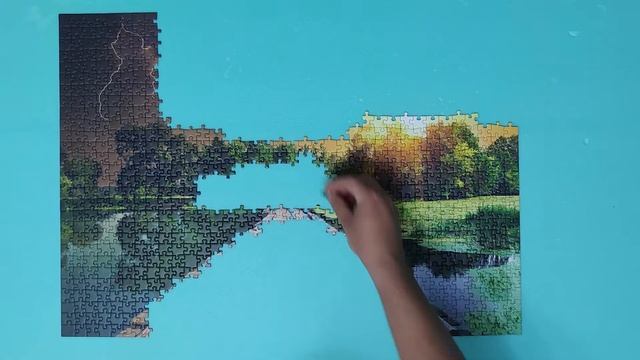 Jigsaw puzzle 1000 pieces - Mystical light ( Ravensburger puzzle time lapse ) смотреть онлайн