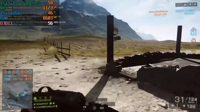 Battlefield 4 multiplayer on Iris Xe Graphics смотреть онлайн