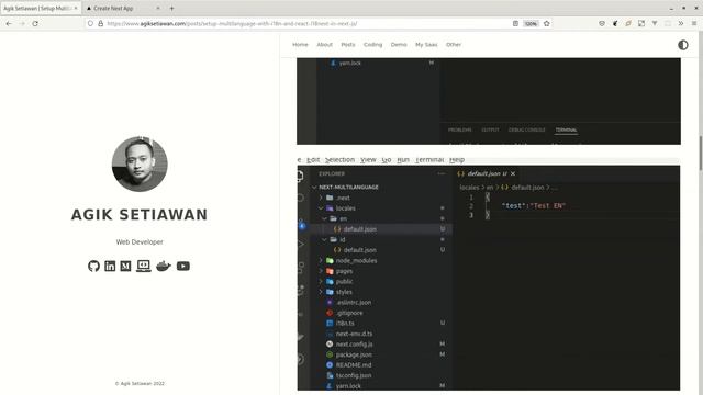 Tutorial membuat Multilanguage di NextJS смотреть онлайн