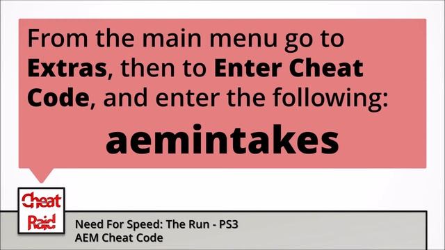 Need For Speed: The Run Cheat Code | PS3 смотреть онлайн