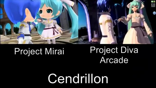 Project Mirai Cendrillon PV Comparison 3DS Arcade смотреть онлайн