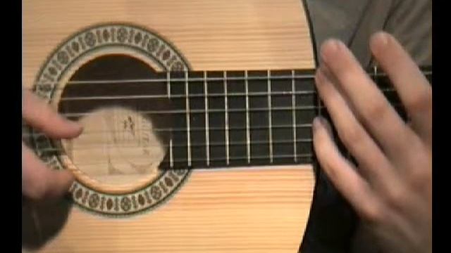 Натуральный флажолет 1 - Уроки игры на гитаре смотреть онлайн