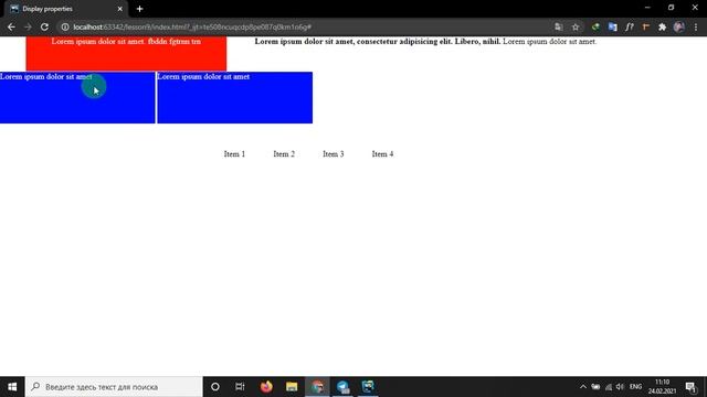 CSS DARSLARI (6-dars). DISPLAY PROPERTIES(INLINE,BLOCK,INLINE-BLOCK,FLEX,NONE) смотреть онлайн