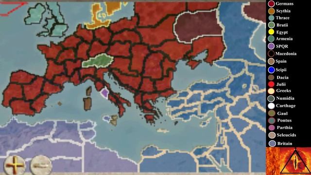 Random Start: Rome Total War TimeLapse (A.I. Only) смотреть онлайн
