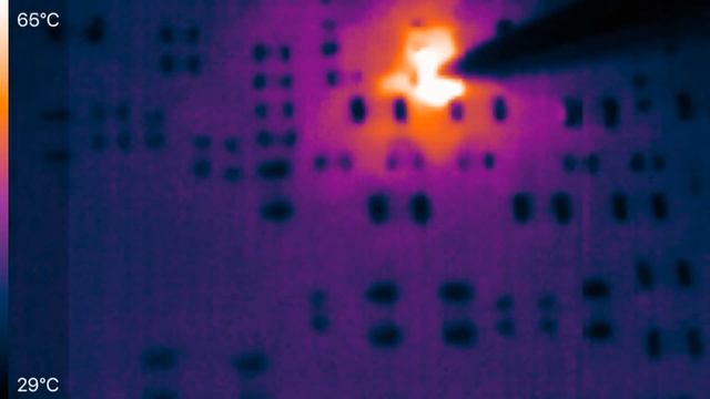 Видеокарта Palit GTX1050Ti. Простой ремонт тепловизором