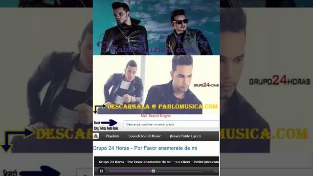 Grupo 24 Horas - Por Favor (PabloMusica.Com) смотреть онлайн