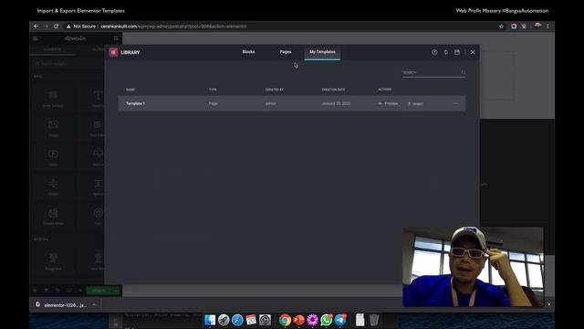 Tutorial Elementor Import & Export Templates смотреть онлайн