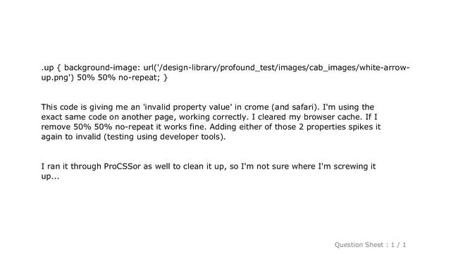 CSS : Invalid Property Value on background-image смотреть онлайн