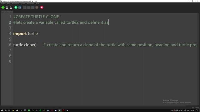 Python Turtle Graphics 21 # Clone Turtle смотреть онлайн