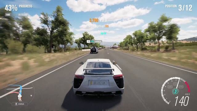 Lexus LFA 2010 - Forza Horizon 3 смотреть онлайн