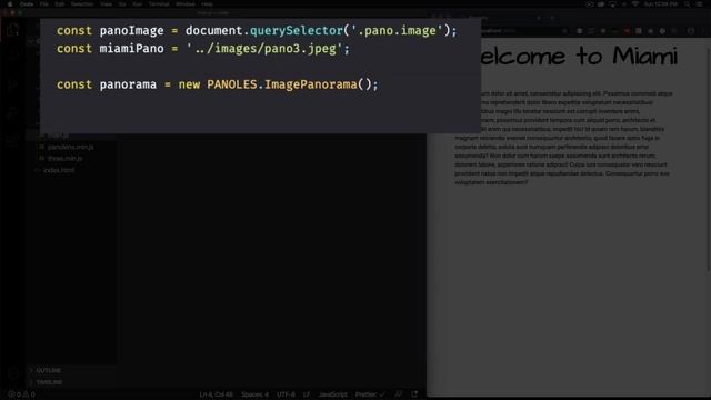 How To Add 360° Panoramic Photos to your Website with PANOLENS JS смотреть онлайн