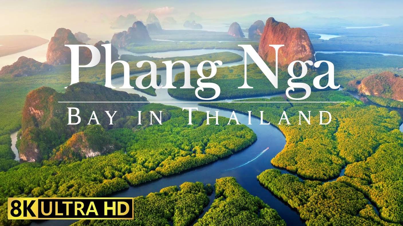 Залив Пханг Нга, Таиланд в 8K Видео Ultra HD 120fps смотреть онлайн