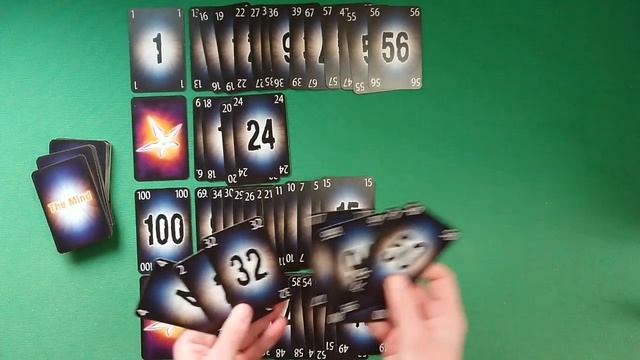 Играем соло в пасьянс "The Game" колодой от "The Mind" смотреть онлайн