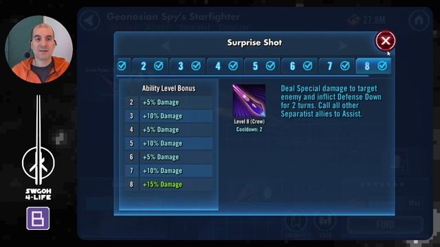 Max rewards Tier 10 Jakku: Rebels vs Resistance Fleet Galactic Challenge | SWGOH GC X смотреть онлайн