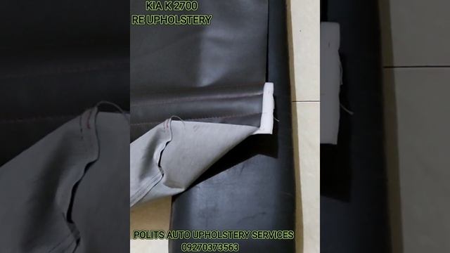 KIA K 2700 RE-UPHOLSTERY BEFORE & AFTER USING GERMAN LEATHER DOUBLE STICHES RED NYLON смотреть онлайн