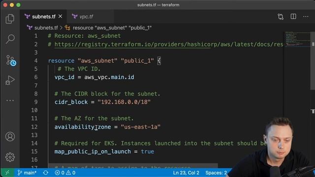 Terraform AWS Subnet Example: Terraform AWS VPC with Public and Private Subnets EKS Subnets Tags Ep смотреть онлайн