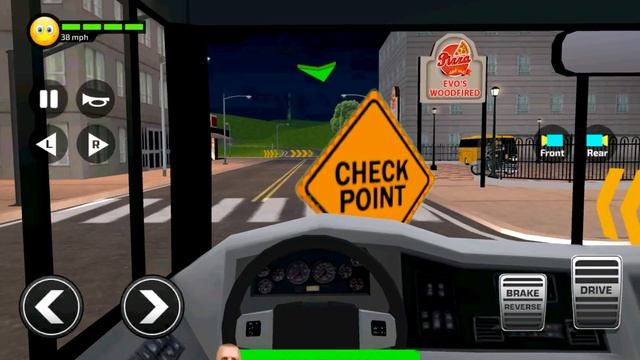 (School Bus Simulator Driving) - Monster Bus Drive In Small City #1 - Android gameplay смотреть онлайн