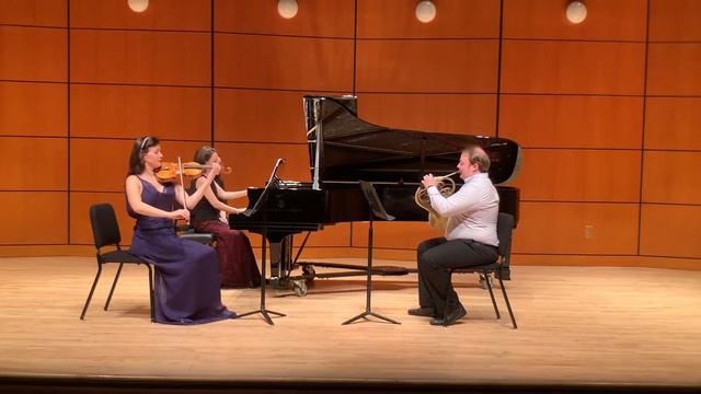 Mozart Quintet (Trio) for Horn, Violin, and Piano Mvt. 2 смотреть онлайн