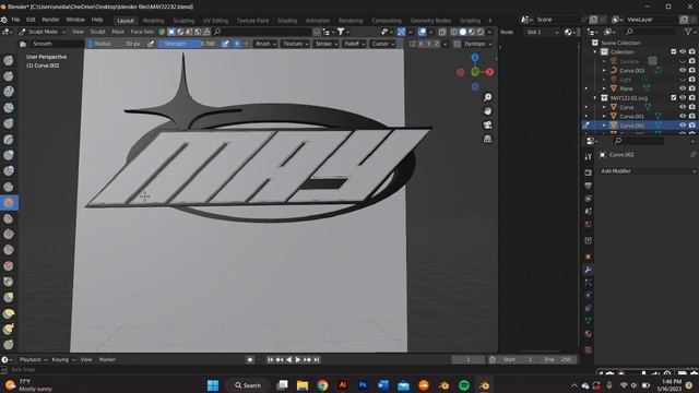 IRIDESCENT Y2K CHROME TEXT LOGO BLENDER TUTORIAl смотреть онлайн