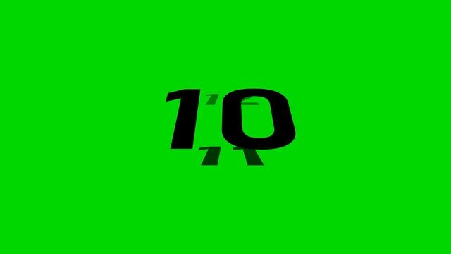 30 Seconds Countdown 4K HD Flowing Numbers Voice Free To Use
