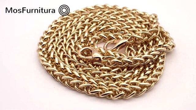 Цепочка для сумки 120 см., светлое золото смотреть онлайн