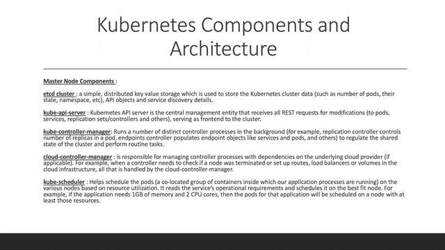 Kubernetes Components and Architecture |#kubernetesintamil | Tamil Cloud смотреть онлайн