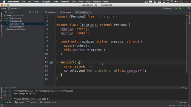 Aprende TypeScript - Las clases, herencia y modificadores смотреть онлайн