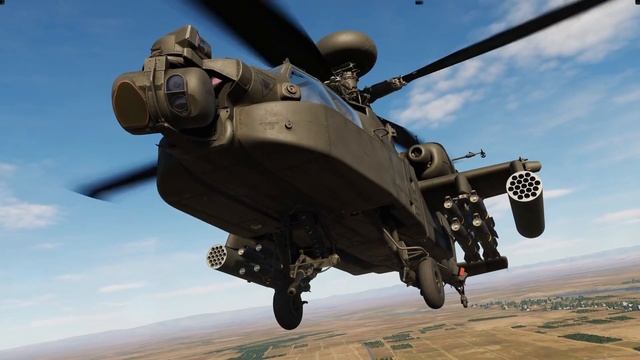 DCS World: AH-64D Apache Longbow - Быстрый взгляд на пушку M230 с цепным электроприводом смотреть онлайн