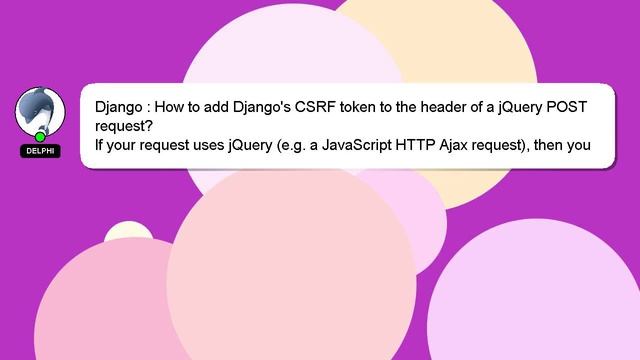 Django : How to add Django's CSRF token to the header of a jQuery POST request? смотреть онлайн