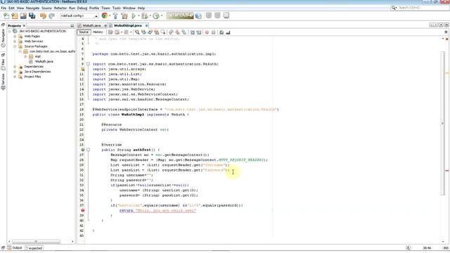 JAX-WS Security Basic Authentication-1( WebService and Client) смотреть онлайн
