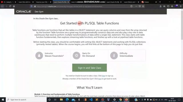 ORACLE Free Courses with Free Certificates | Free Oracle Certification | SQL Developer Courses | смотреть онлайн