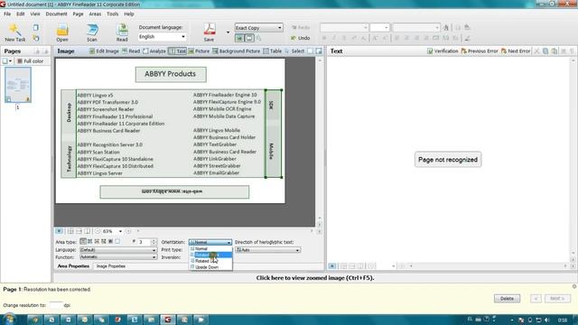 How-to No. 31 — Recognition Of Text Printed In Different Directions With ABBYY FineReader 11