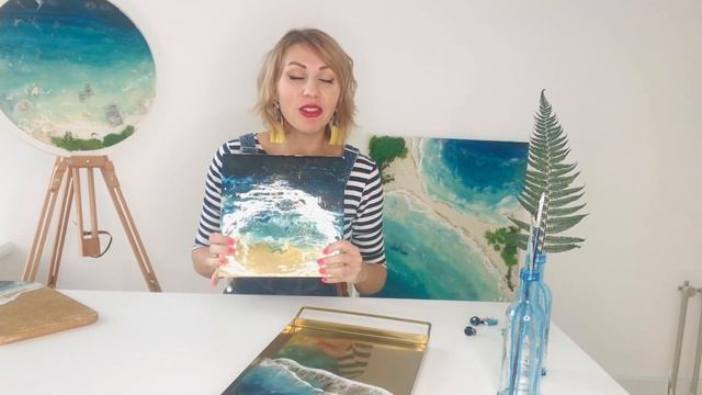 Техника resin art работа с эпоксидной смолой смотреть онлайн